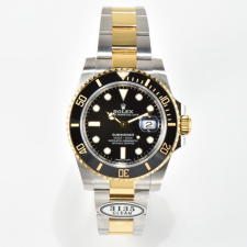 클린공장 롤렉스 서브마리너 블랙 다이얼 옐로우 골드 콤비 40mm 116613