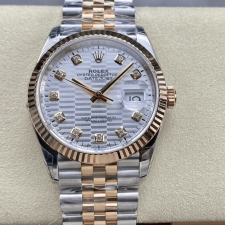 VS공장 롤렉스 데이저스트 36mm 모티프 실버 10P 다이얼 로즈골드 콤비 126231