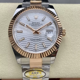 ARF공장 롤렉스 데이저스트 모티프 화이트 다이얼 41mm 126331 로즈골드 오이스터 콤비
