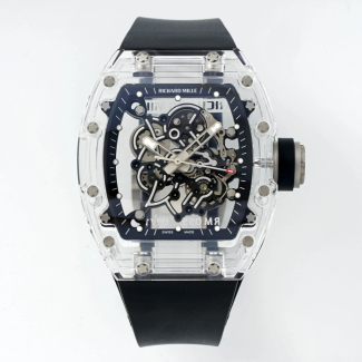 소닉공장 리차드밀 부바왓슨 크리스탈 케이스 블랙 러버밴드 RM-055