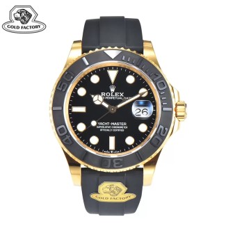 골드공장 롤렉스 요트마스터 옐로우 골드 금통 러버밴드 40mm 226658