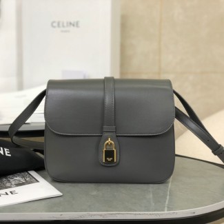 셀린느 블랙 타부 미디엄 숄더백 그레이 196583