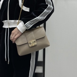 셀린느 빅투아르 백 서플 카프스킨 브라운 세피아