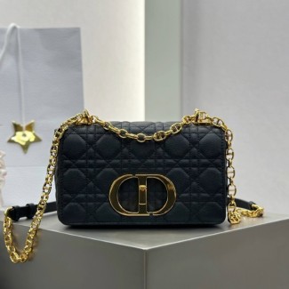 디올 스몰 카로백 서플 까나쥬 블랙