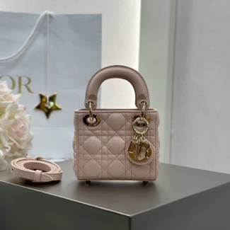 디올 레이디 마이크로 백 파우더 핑크