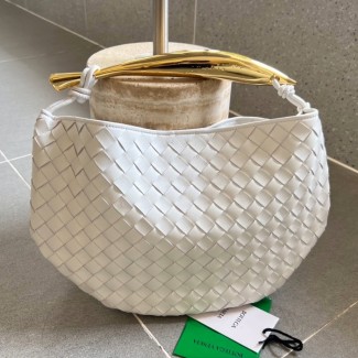 보테가베네타 사르딘 탑 핸드백 화이트