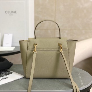 셀린느 나노 그레인드 벨트 토트백 베이지 189003