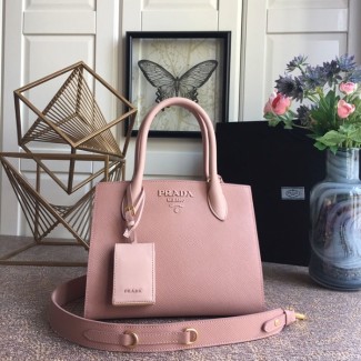 프라다 모노크롬 소형 사피아노 백 핑크