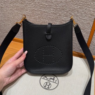 올수공 에르메스 에블린 미니 89/noir 클레망스 골드 하드웨어