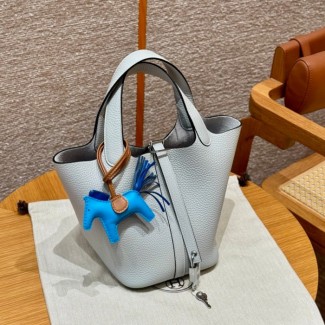 올수공 에르메스 피코탄 18 08/Blue Pale 클레망스 실버 하드웨어