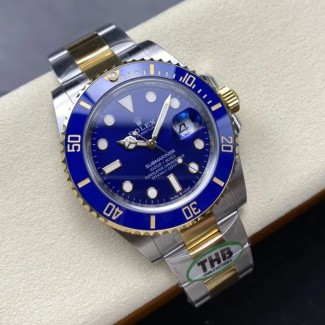THB공장 롤렉스 서브마리너 신형 청판 다이얼 옐로우 골드 콤비 41mm 126613