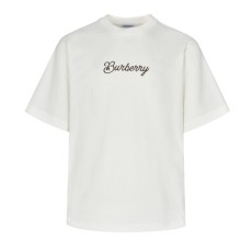 버버리 서퍼 나이트 코튼 티셔츠 화이트
