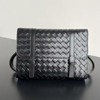 보테가베네타 25SS Piccolo Portfolio 숄더 백 블랙 815785