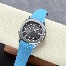 DD공장 파텍필립 아쿠아넛 그레이 다이얼 블루 스트랩 42mm 5167