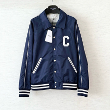 셀린느 사틴 나일론 테디 자켓 네이비 블루