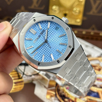 ZF공장 오데마피게 로얄오크 바게트 다이아 블루 다이얼 스틸 41mm 15510