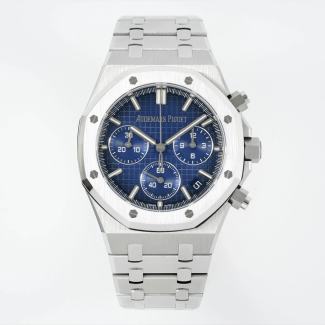 DD공장 오데마피게 로얄오크 크로노그래프 블루 다이얼 스틸 26240 BC
